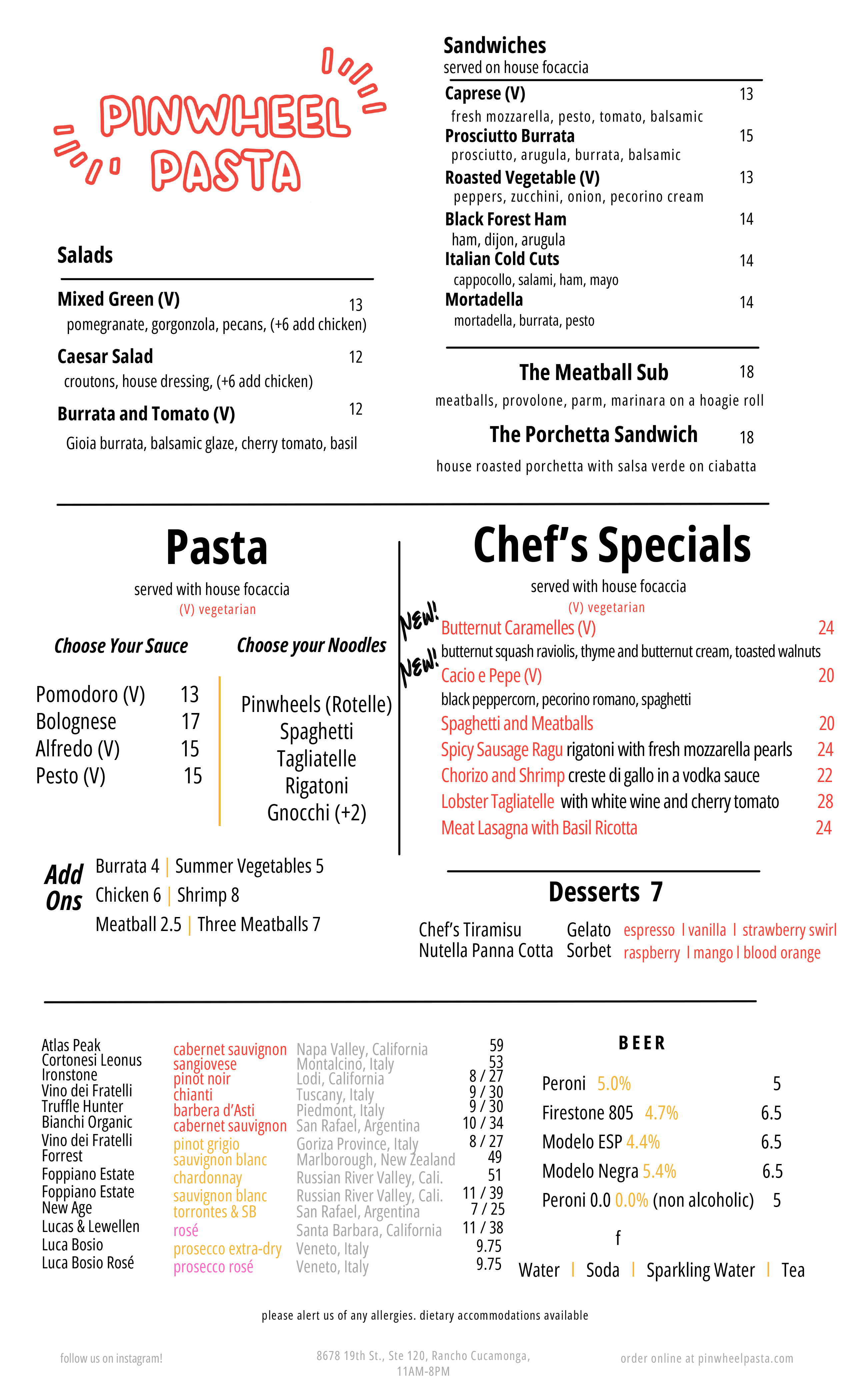 Pinwheel Menu